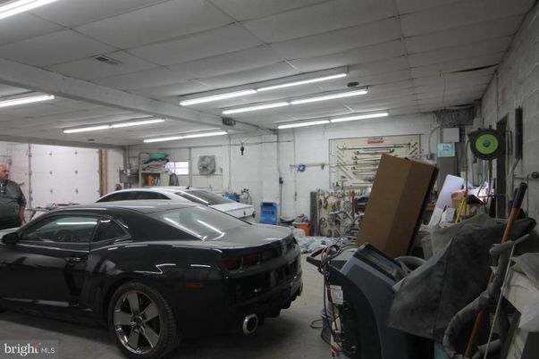 Garage, Interior, Recessed Lighting, Stone Walls