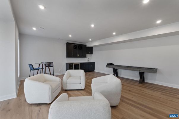 Game Room, Interior, Recessed Lighting, Wood Texture Flooring