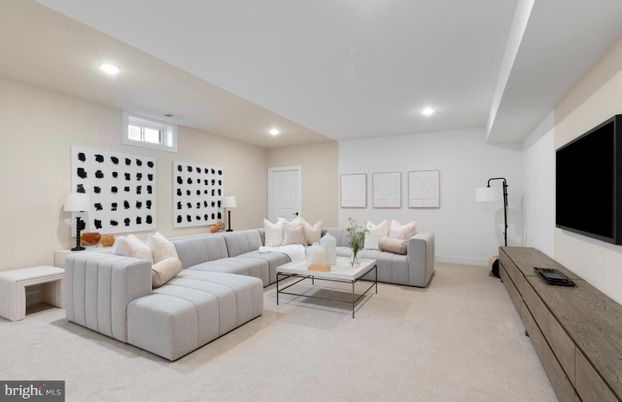 Interior, Living room, Recessed Lighting