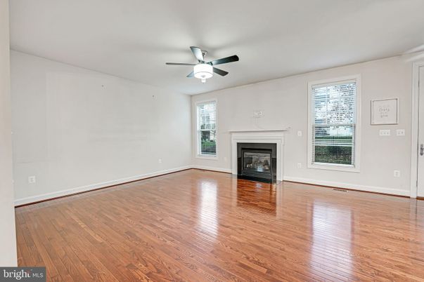 Empty room, Fireplace, Interior, Wood Texture Flooring
