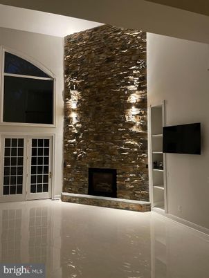 Empty room, Fireplace, Interior, Stone Walls