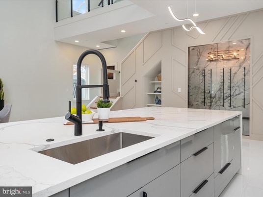 Bathroom, Interior, Kitchen, Marble Walls, Recessed Lighting