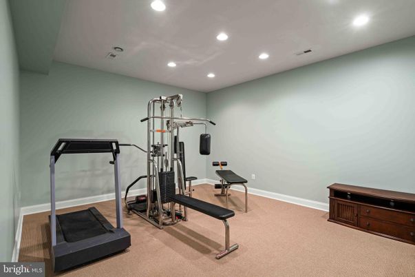 Fitness Equipment, Interior, Recessed Lighting