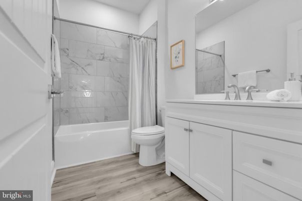 Bathroom, Interior, Marble Walls, Wood Texture Flooring