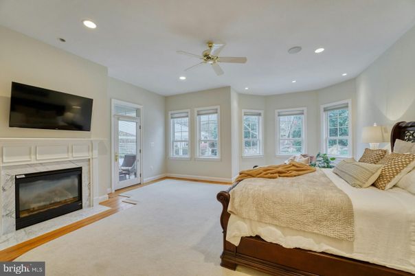 Bedroom, Fireplace, Interior, Recessed Lighting