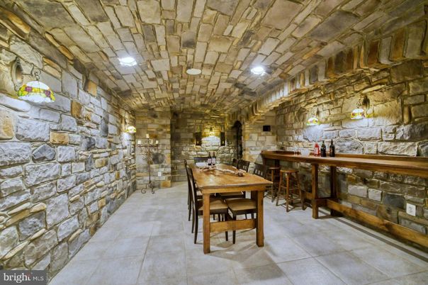 Dining room, Interior, Stone Walls