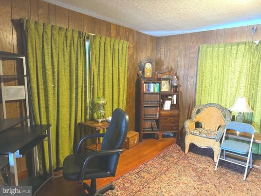 Home Office, Interior, Wood Texture Flooring, Wooden Walls