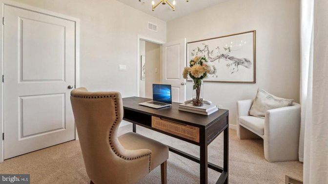 Chandelier, Home Office, Interior