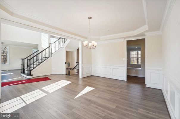 Chandelier, Empty room, Interior, Wood Texture Flooring