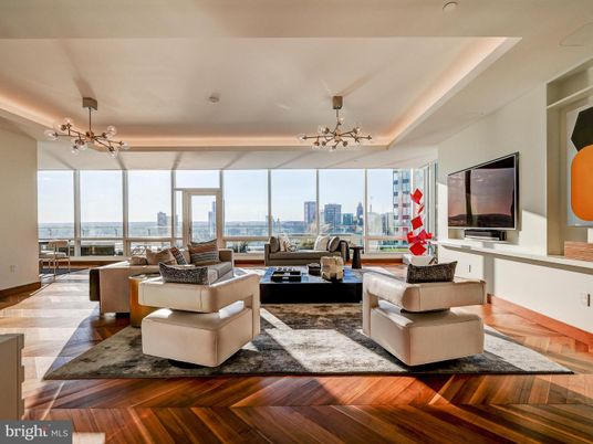 Interior, Living room, Pendant Lights, Water, Wood Texture Flooring