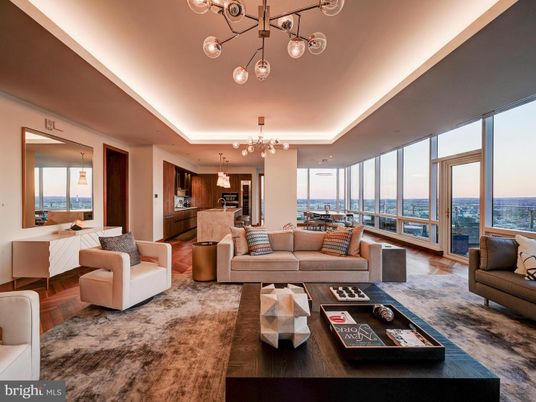 Interior, Kitchen, Living room, Pendant Lights, Water, Wood Texture Flooring