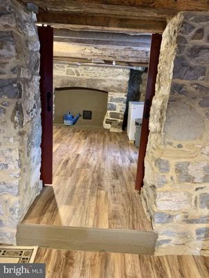 Fireplace, Interior, Stone Walls, Wood Texture Flooring