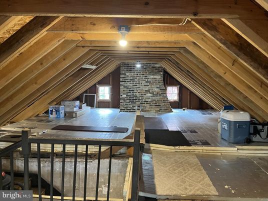 Interior, Stone Walls, Wooden Beams