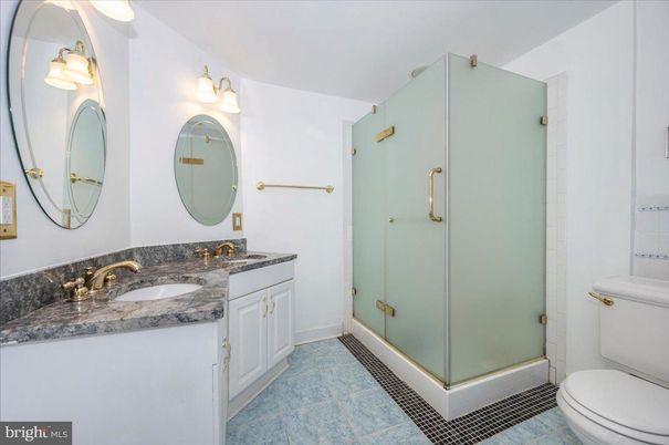 Bathroom, Dual Sink Vanities, Glass Shower, Interior