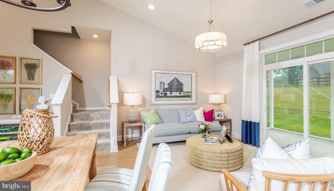 Interior, Living room, Pendant Lights, Recessed Lighting, Wood Texture Flooring