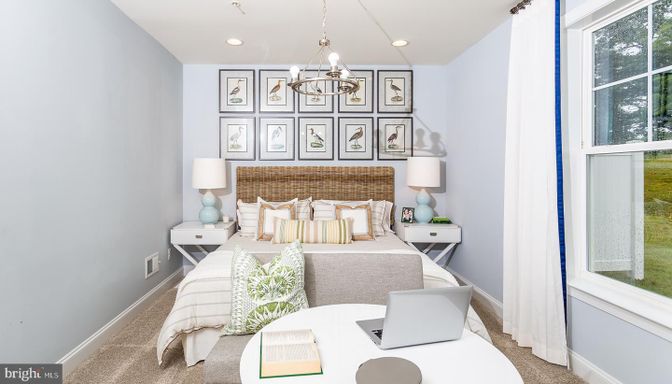Bedroom, Chandelier, Interior, Recessed Lighting
