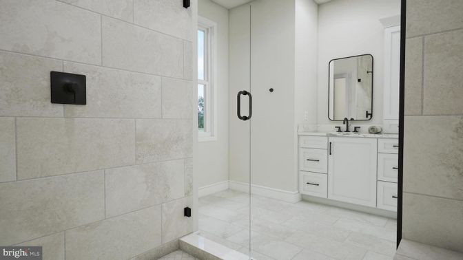 Bathroom, Glass Shower, Interior