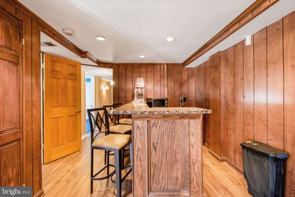 Interior, Recessed Lighting, Wood Texture Flooring, Wooden Walls