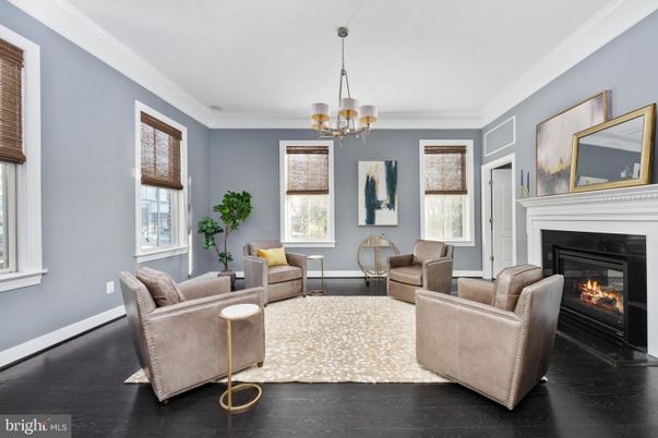 Chandelier, Fireplace, Interior, Living room, Wood Texture Flooring