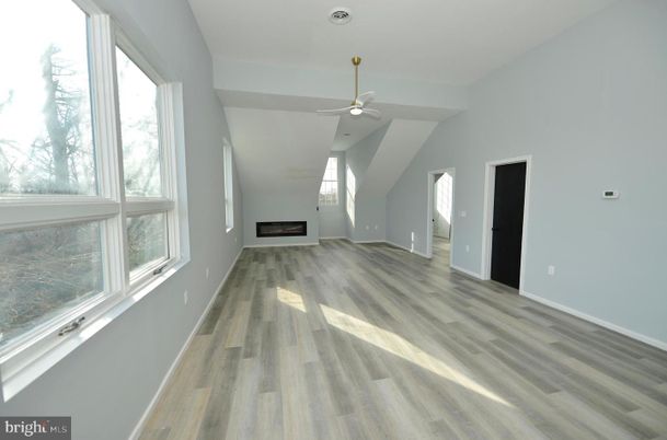 Empty room, Fireplace, Interior, Wood Texture Flooring