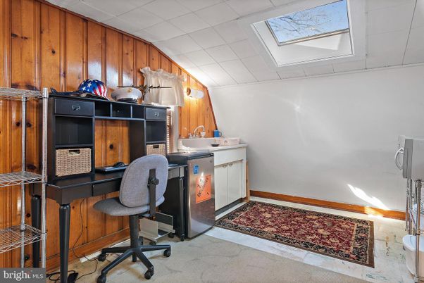 Home Office, Interior, Wooden Walls
