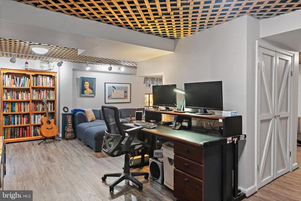 Home Office, Interior, Wood Texture Flooring