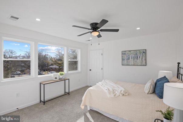 Bedroom, Interior, Recessed Lighting