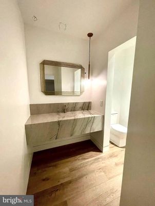Bathroom, Bedroom, Interior, Pendant Lights, Wood Texture Flooring