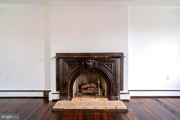 Fireplace, Interior, Wood Texture Flooring