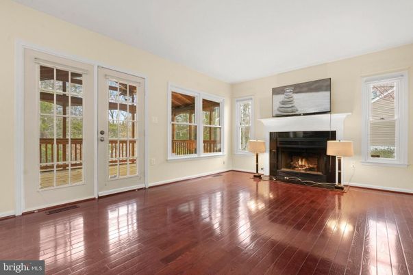Empty room, Fireplace, Interior, Wood Texture Flooring