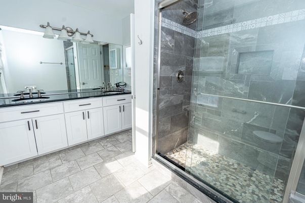 Bathroom, Dual Sink Vanities, Glass Shower, Interior