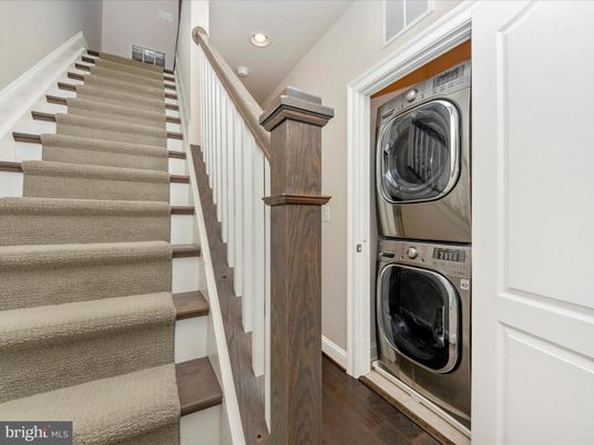 Interior, Recessed Lighting, Utility Closets, Washer, Wood Texture Flooring
