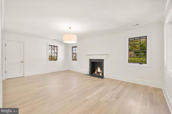 Empty room, Fireplace, Interior, Wood Texture Flooring