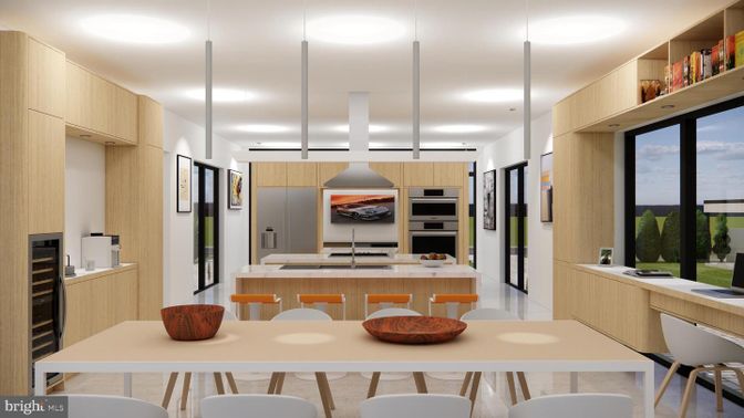 Dining room, Interior, Kitchen, Stainless Steel Appliances