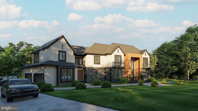 Attached, Exterior, Facade, Brick Facade, Tudor Revival