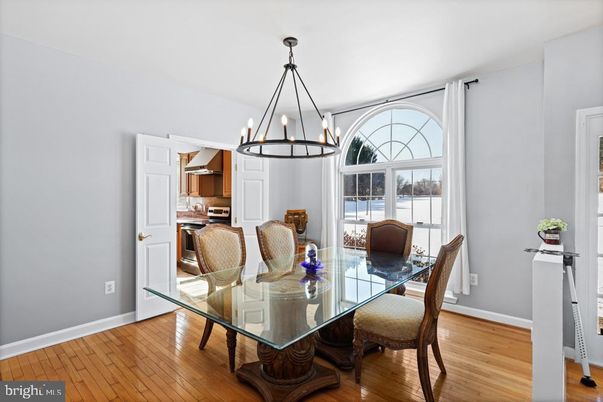 Chandelier, Dining room, Interior, Kitchen, Pendant Lights, Wood Texture Flooring