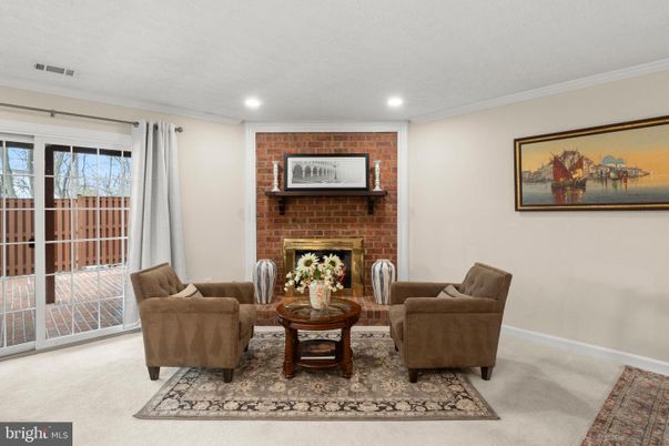 Fireplace, Interior, Living room, Recessed Lighting, Stone Walls