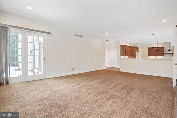 Empty room, Interior, Kitchen, Pendant Lights, Recessed Lighting