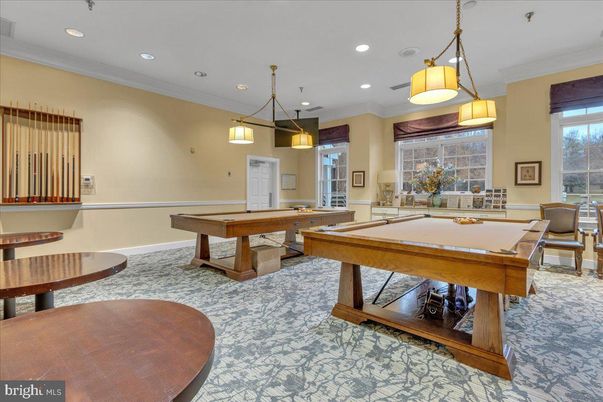 Billiard Table, Game Room, Interior, Pendant Lights, Recessed Lighting