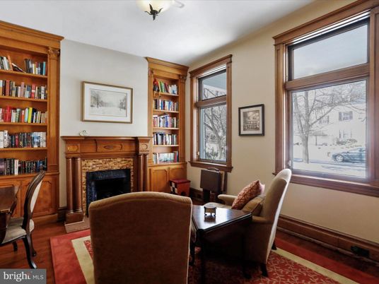 Dining room, Fireplace, Interior, Wood Texture Flooring