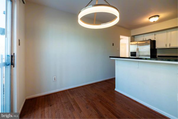 Interior, Kitchen, Pendant Lights, Stainless Steel Appliances, Wood Texture Flooring
