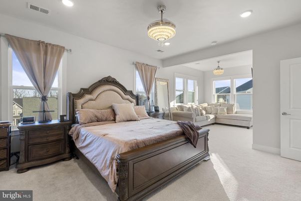 Bedroom, Chandelier, Interior, Recessed Lighting