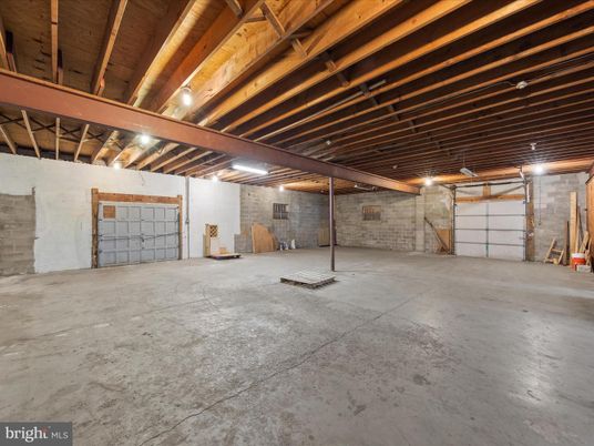 Garage, Interior, Stone Walls, Wooden Beams, Wooden Ceilings