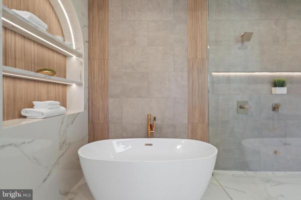 Bathroom, Free Standing Baths, Interior, Marble, Marble Walls