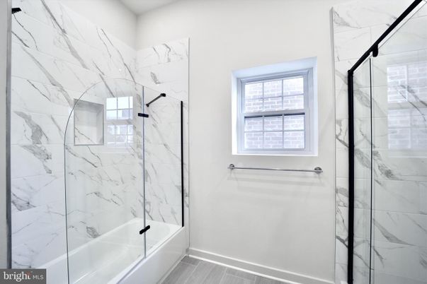 Bathroom, Glass Shower, Interior, Marble Walls