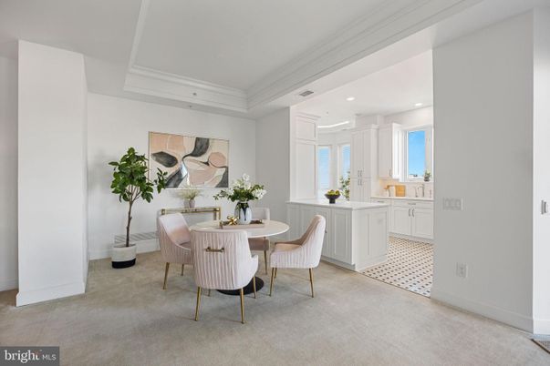 Dining room, Interior, Recessed Lighting