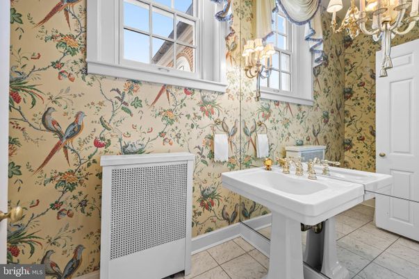 Bathroom, Chandelier, Interior