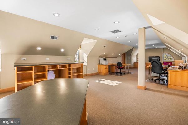 Home Office, Interior, Recessed Lighting
