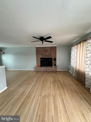 Empty room, Fireplace, Interior, Wood Texture Flooring