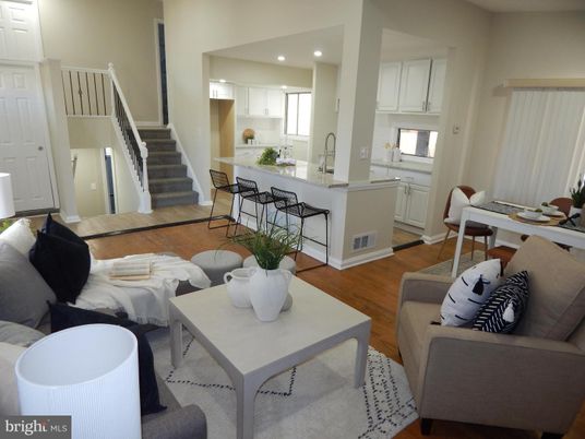 Interior, Kitchen, Living room, Recessed Lighting, Wood Texture Flooring